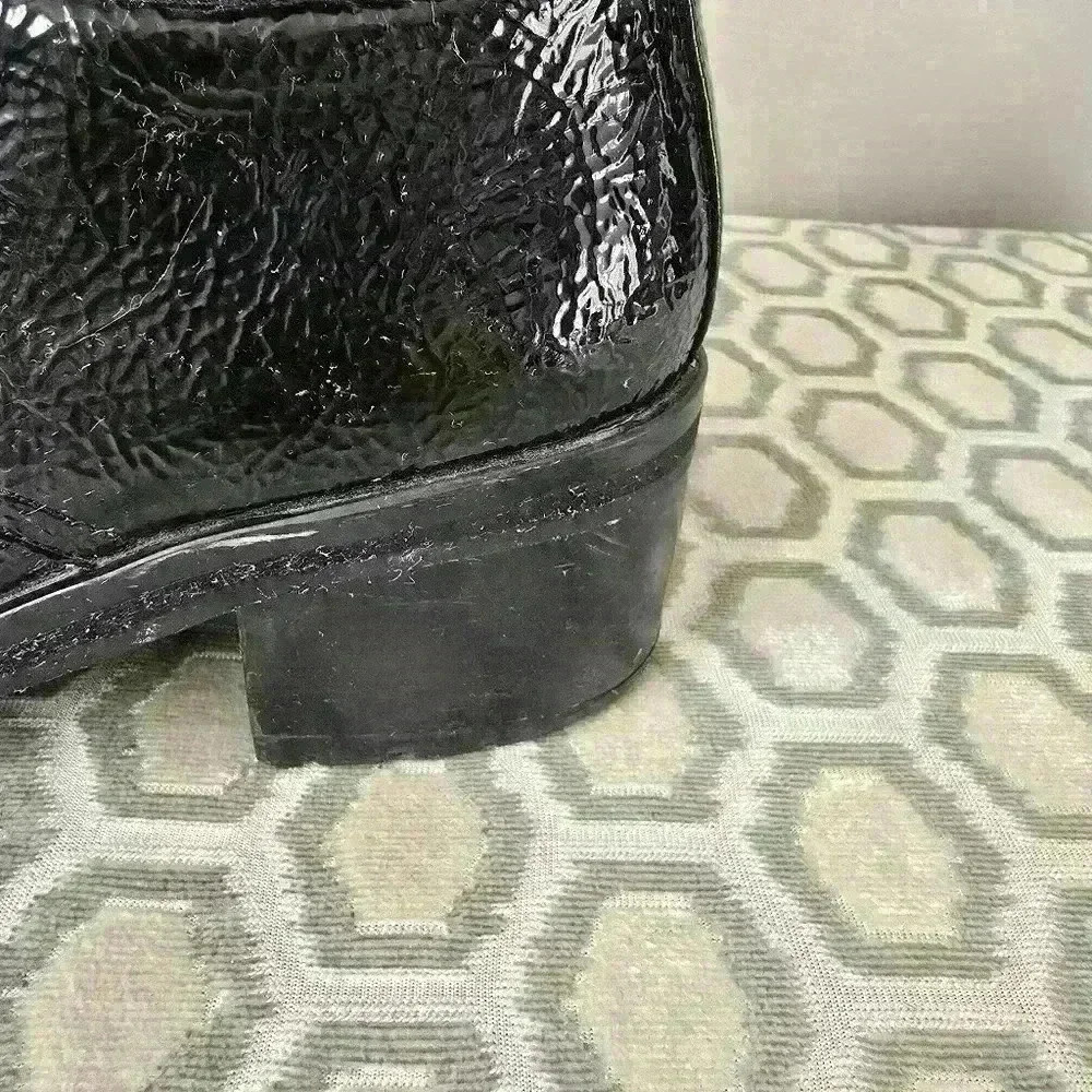 TOPSHOP PATTEN HEEL  BOOTIE - Picture 5 of 11